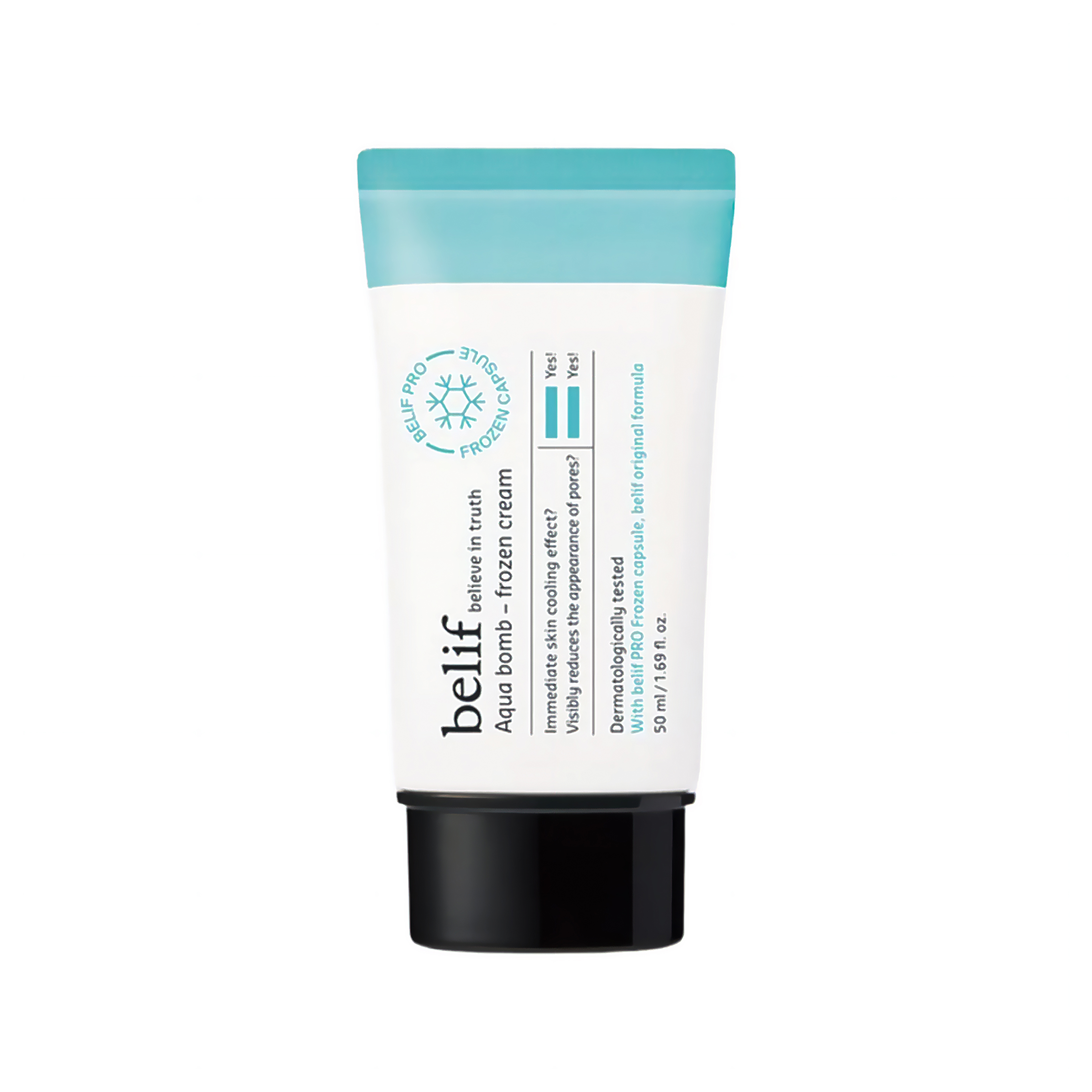 Belif Aqua Bomb Cooling Relief Cream With Panthenol & Niacinamide – Daily Soothing & Hydrating Moisturizer, Depuff With Caffeine, Non-Comedogenic, Lightweight Cream, Korean Skincare, 1.69 Fl Oz (50ml)