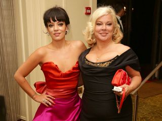 Lily Allen and mum Alison Owen at the BAFTAs 2014.