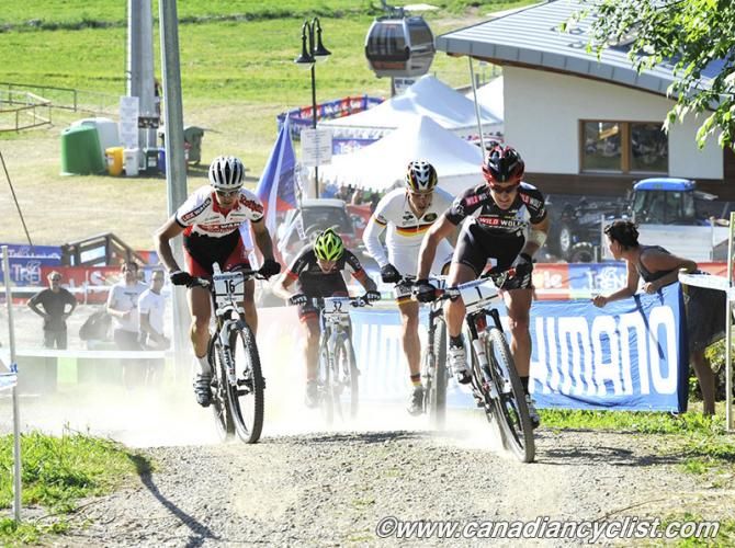 Catriel Andres Soto (Wild Wolf Trek Pro Racing) leads early heat
