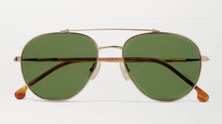 Aviator style sunglasses example from Loro Piana