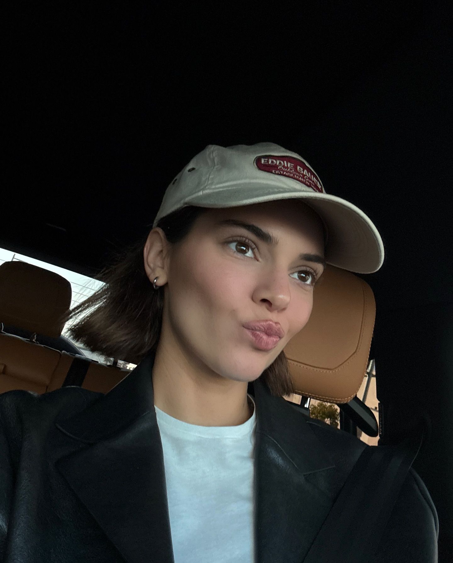 Kendall Jenner with collegiate bob haircut