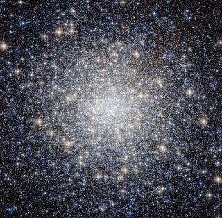 Globular cluster Messier 92, which resides 27,000 light-years away in Hercules