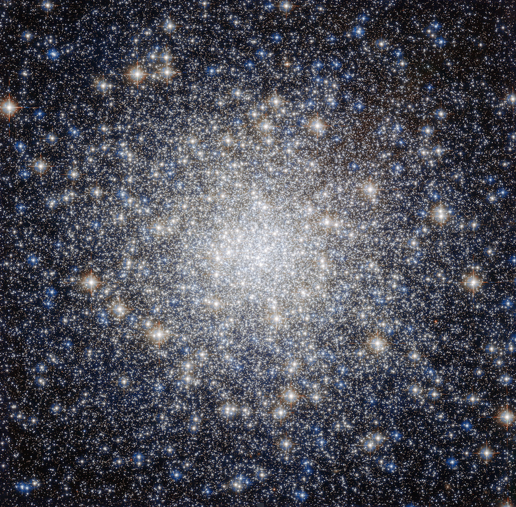 An extremely starry scene in space. More stars are concentrated in the center of the image.