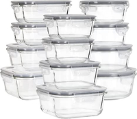 MUMUTOR Glass Food Storage Containers with Lids | Was $39.99, Now $33.99 (save $7) at Amazon