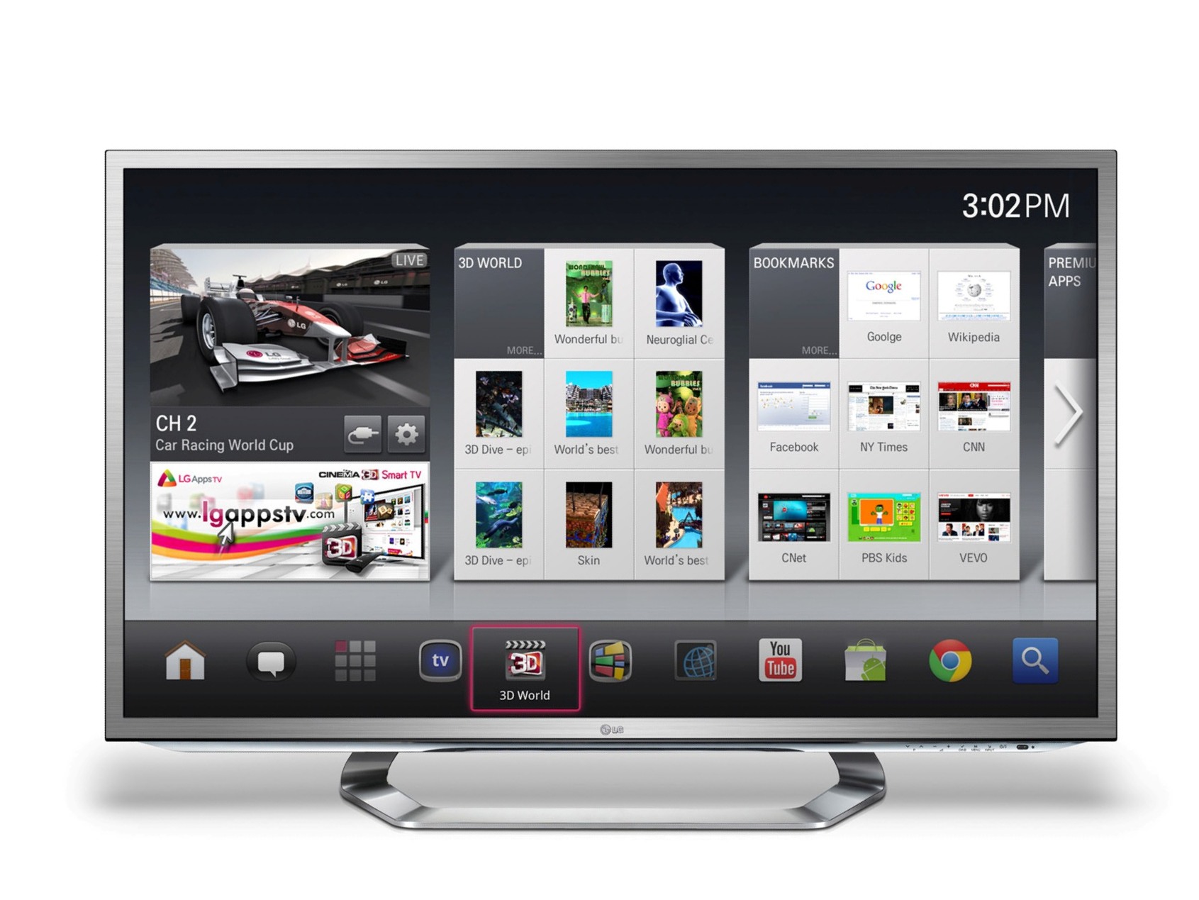 LG unveils integrated Google TV for CES 2012