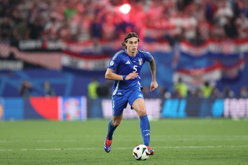 Riccardo Calafiori of Italy during the UEFA EURO 2024 group stage match between Croatia and Italy at Football Stadium Leipzig on June 24, 2024 in Leipzig, Germany. Arsenal