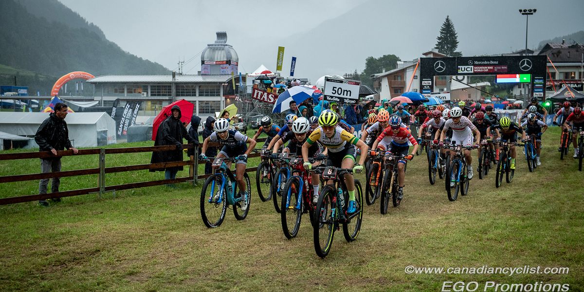 The start of the women's race