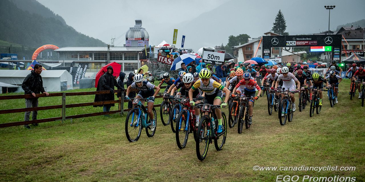 The start of the women's race