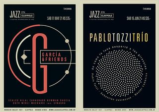 minimal jazz posters