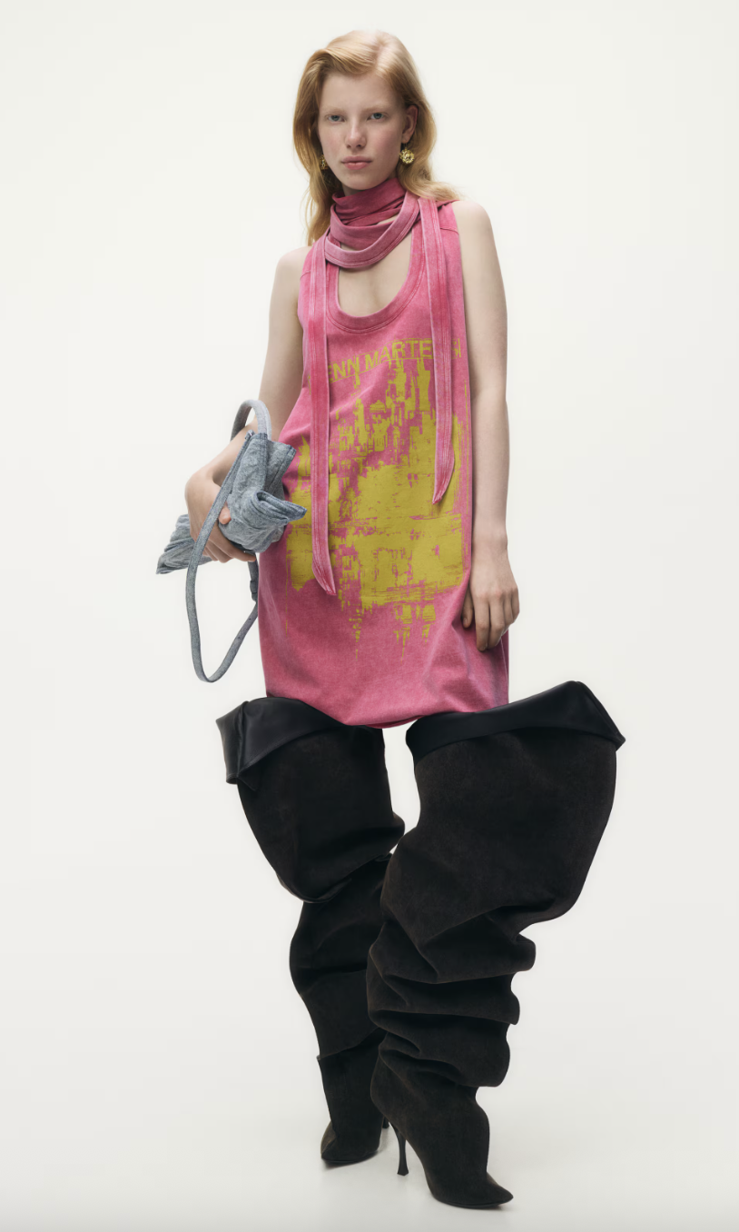 H&M, Tie-Detail Mini Dress 