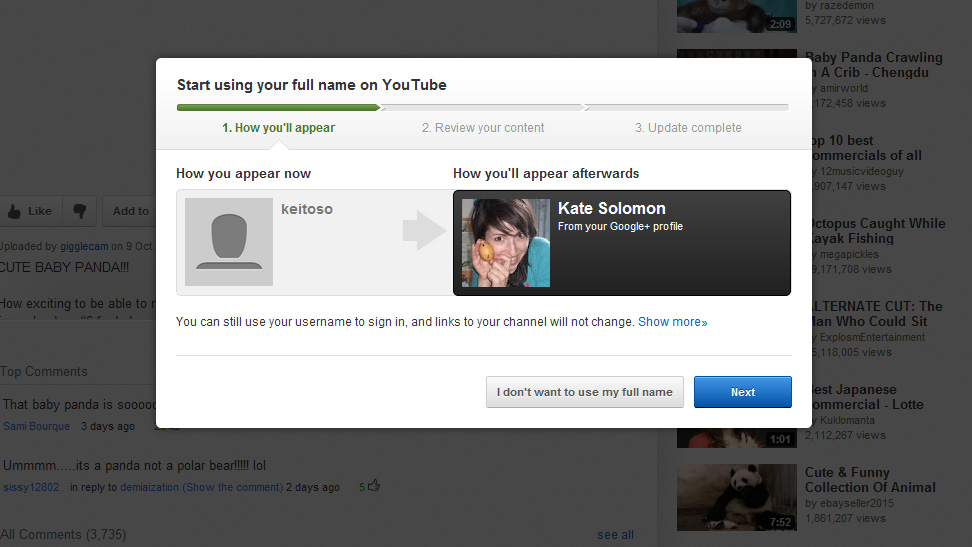 YouTube now encouraging commenters to use their real names