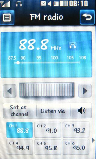 LG viewty snap gm360 fm radio