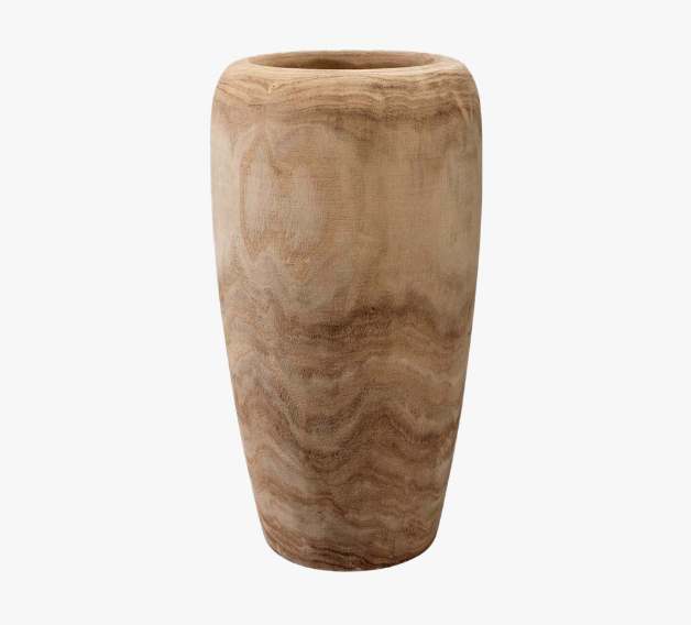 wooden vase
