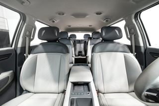 Kia EV9 SUV interior with 3 rows of seats