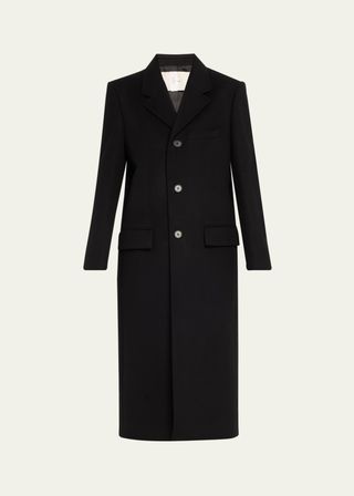 Wool-Cashmere 3-Button Coat