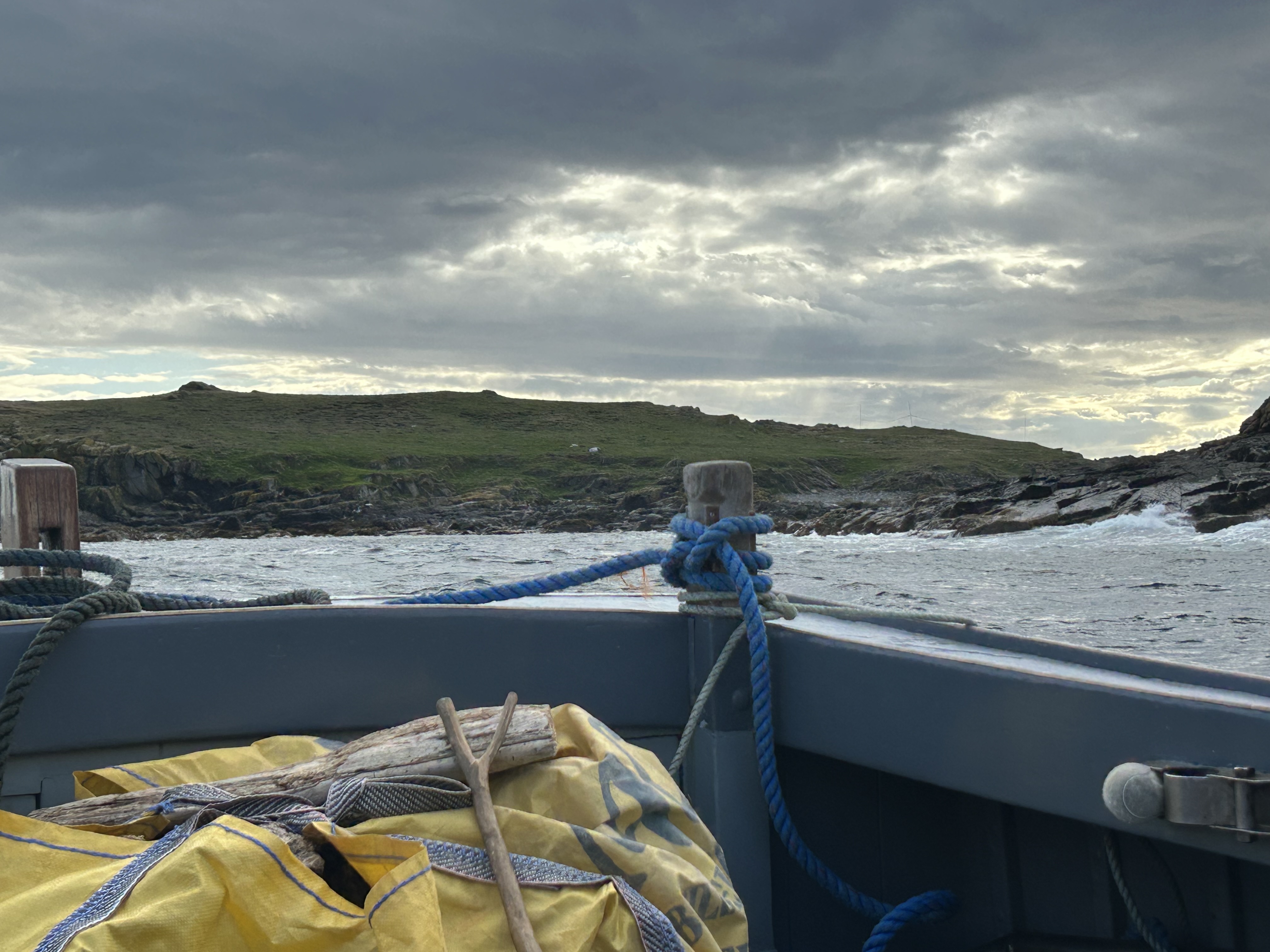 Views from the boat on the way to the Calf of Man.