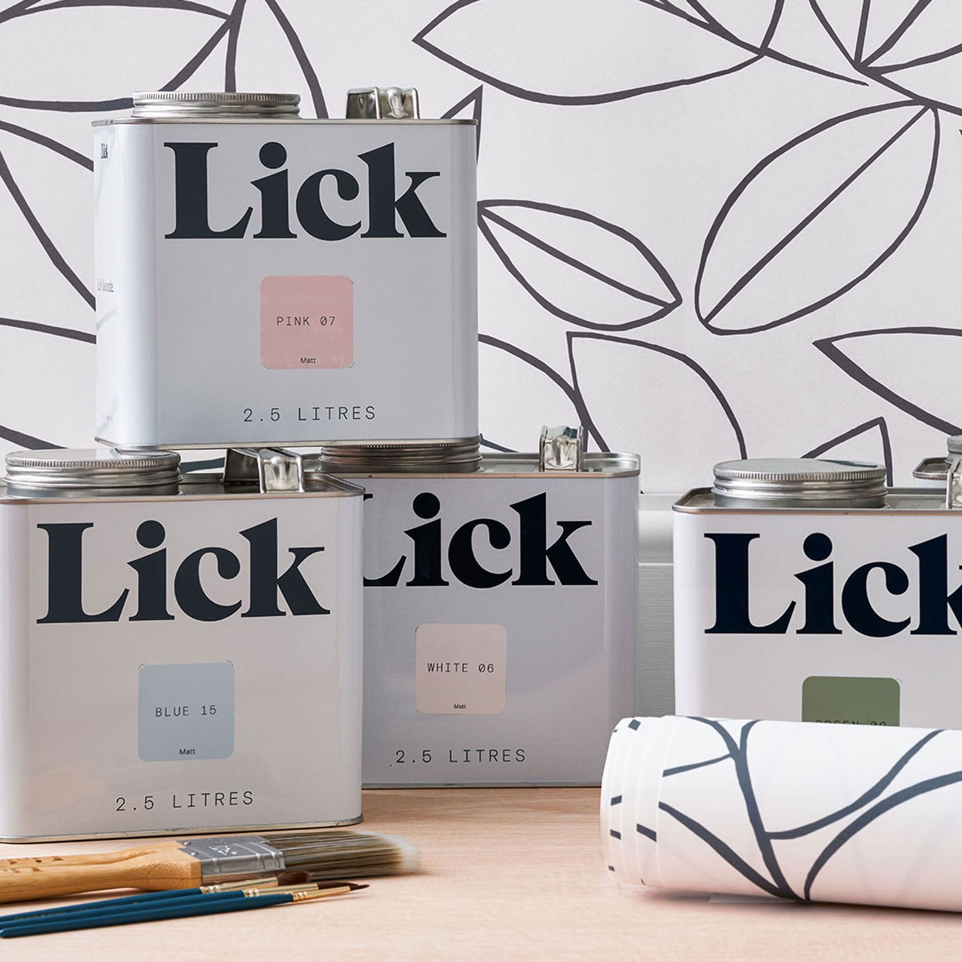 Lick paint and Calm wallpaper and paint collaboration