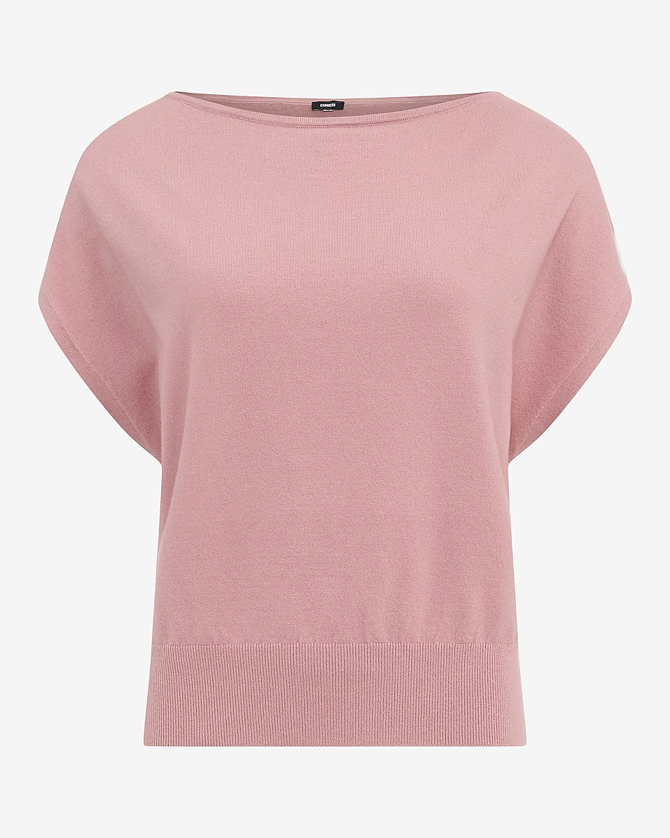Express, Airy Soft Short Sleeve Dolman Sweater