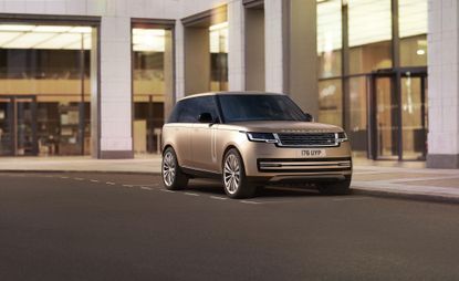 The 2022 Range Rover in metallic brown colour
