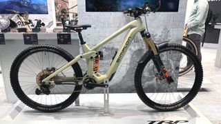 The Bosch/TRP system fitted to a Simplon e-MTB on a stand at Eurobike