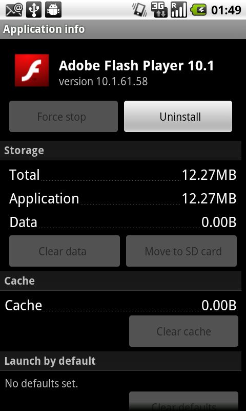 About flash on android 2.2