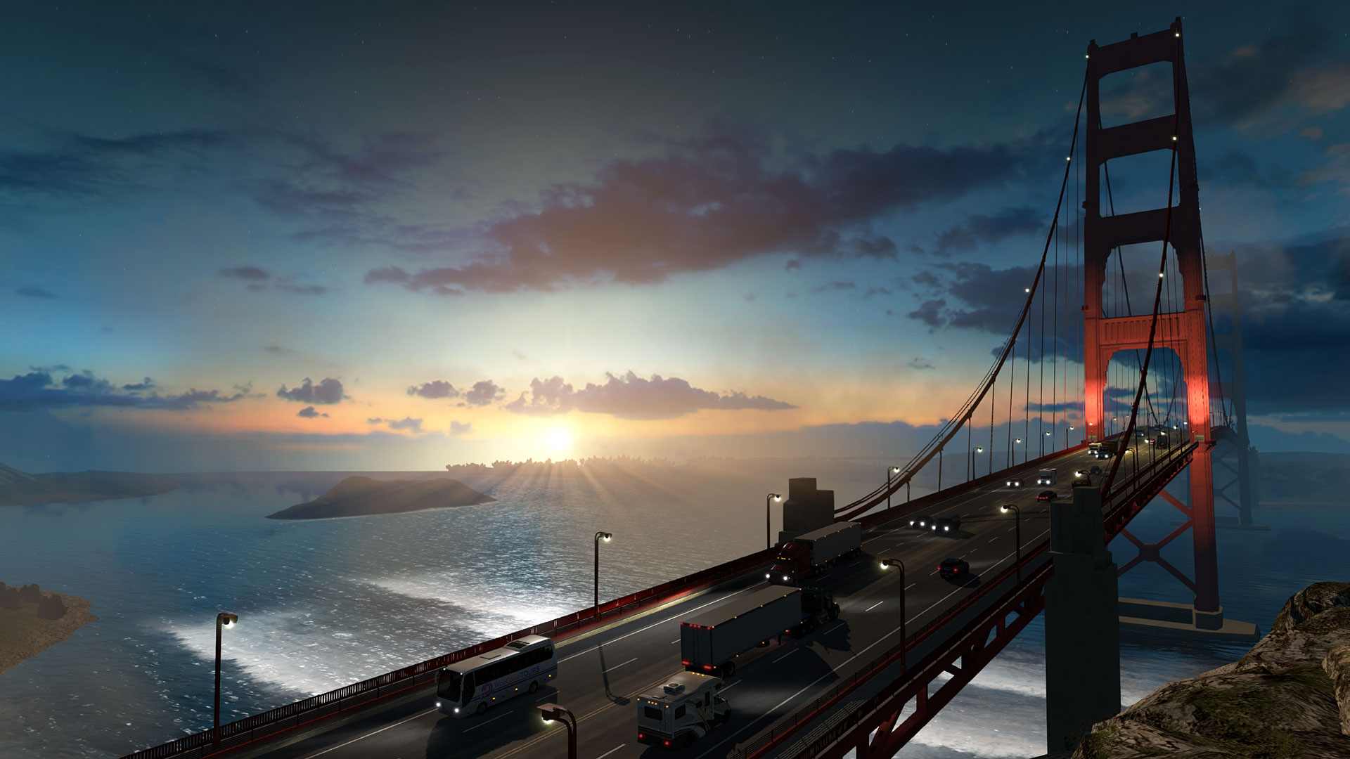 American Truck Simulator golden gate bridge