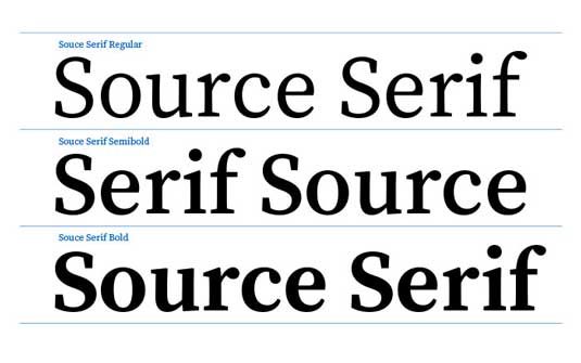 Source serif