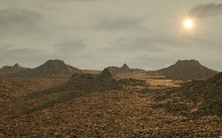 This scene shows off Octane’s displacement (the landscape is a single polygon) and also a mixture of an HDRI cloudscape plus ‘real’ sunlight and a post flare effect