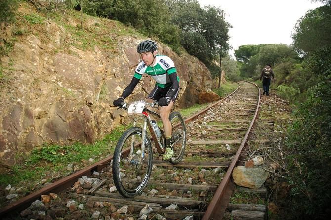 Jochen Kaess on his way to winning the Andalucia Bike Race