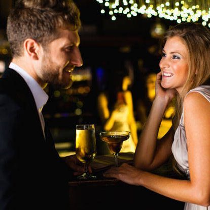 couple at bar