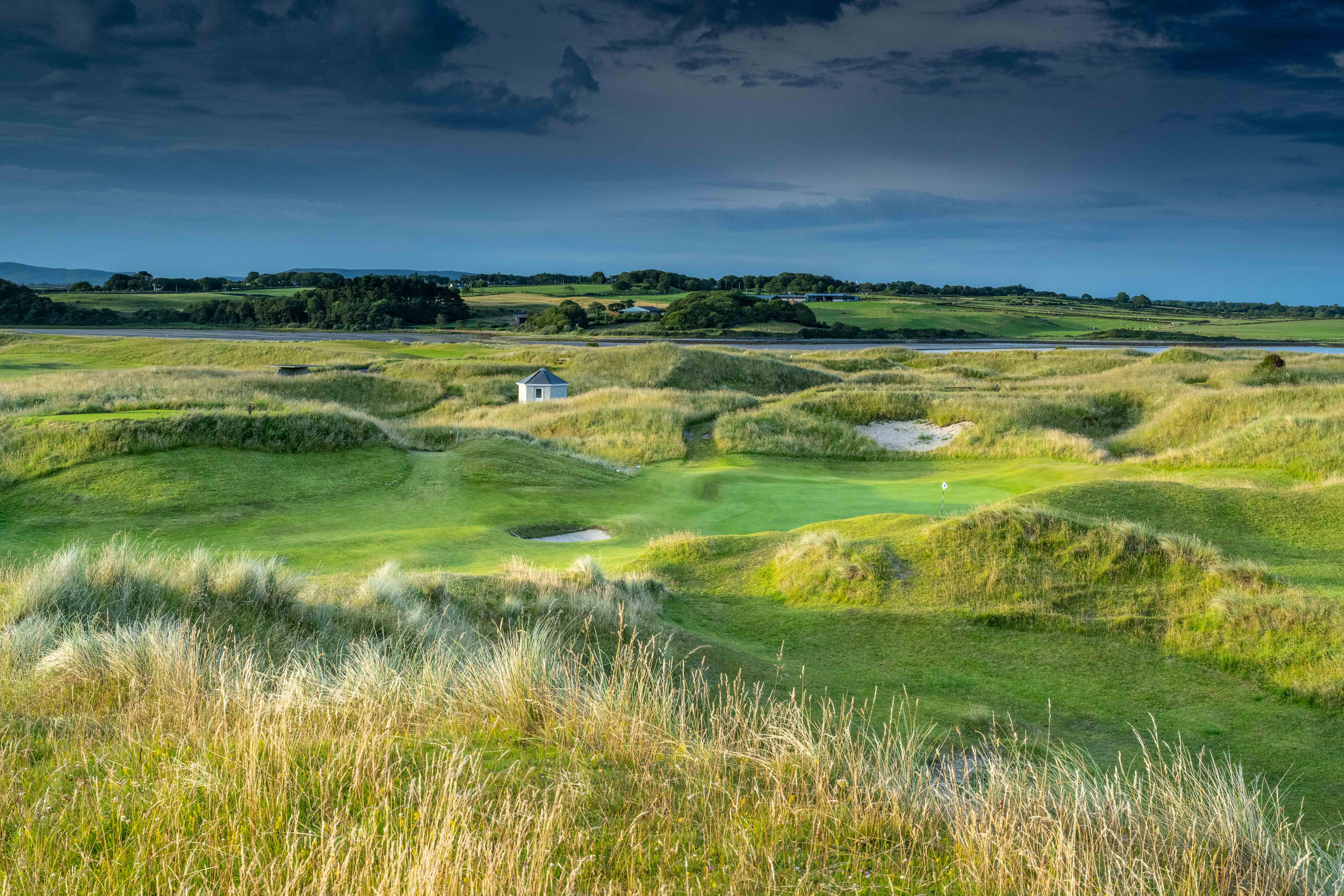 The approach to the 13th at Enniscrone Golf Club