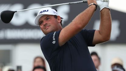 Patrick Reed takes a shot during the 2022 LIV Golf Invitational Bangkok tournament