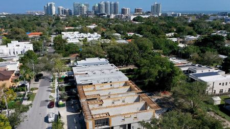 Buildings under construction in Miami