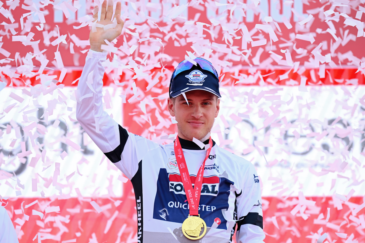 GC contender Ilan Van Wilder moved into the white young rider's jersey after finishing 17 seconds down on McNulty