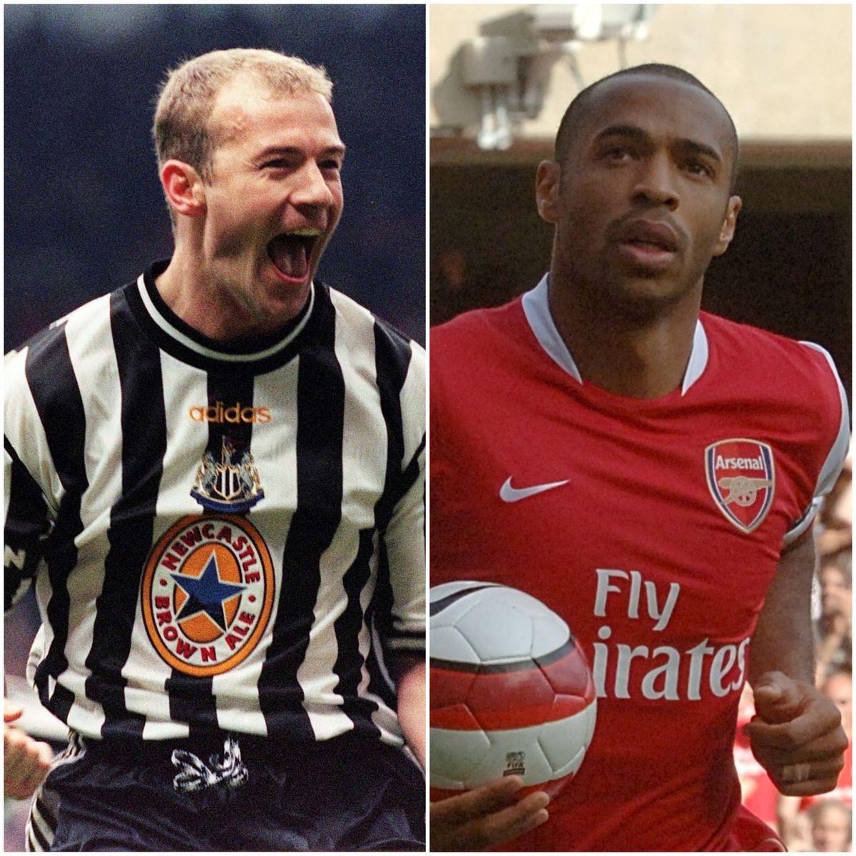 Alan Shearer and Thierry Henry