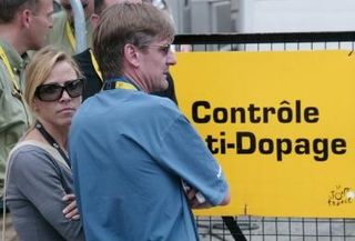 Waiting outside doping control is something Armstrong's partner Sheryl Crow had to get used to