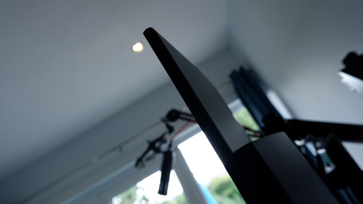 Gigabyte M32UC gaming monitor on a desk