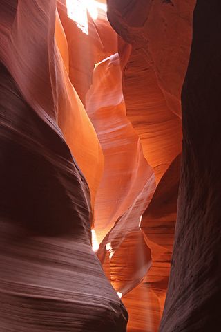 The Antelope Canyon is one of the most-visited and most photogenic slot canyons in the American Southwest.