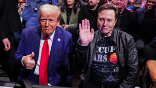 Donald Trump (l.) and Elon Musk at a UFC event at Madison Square Garden in November. 