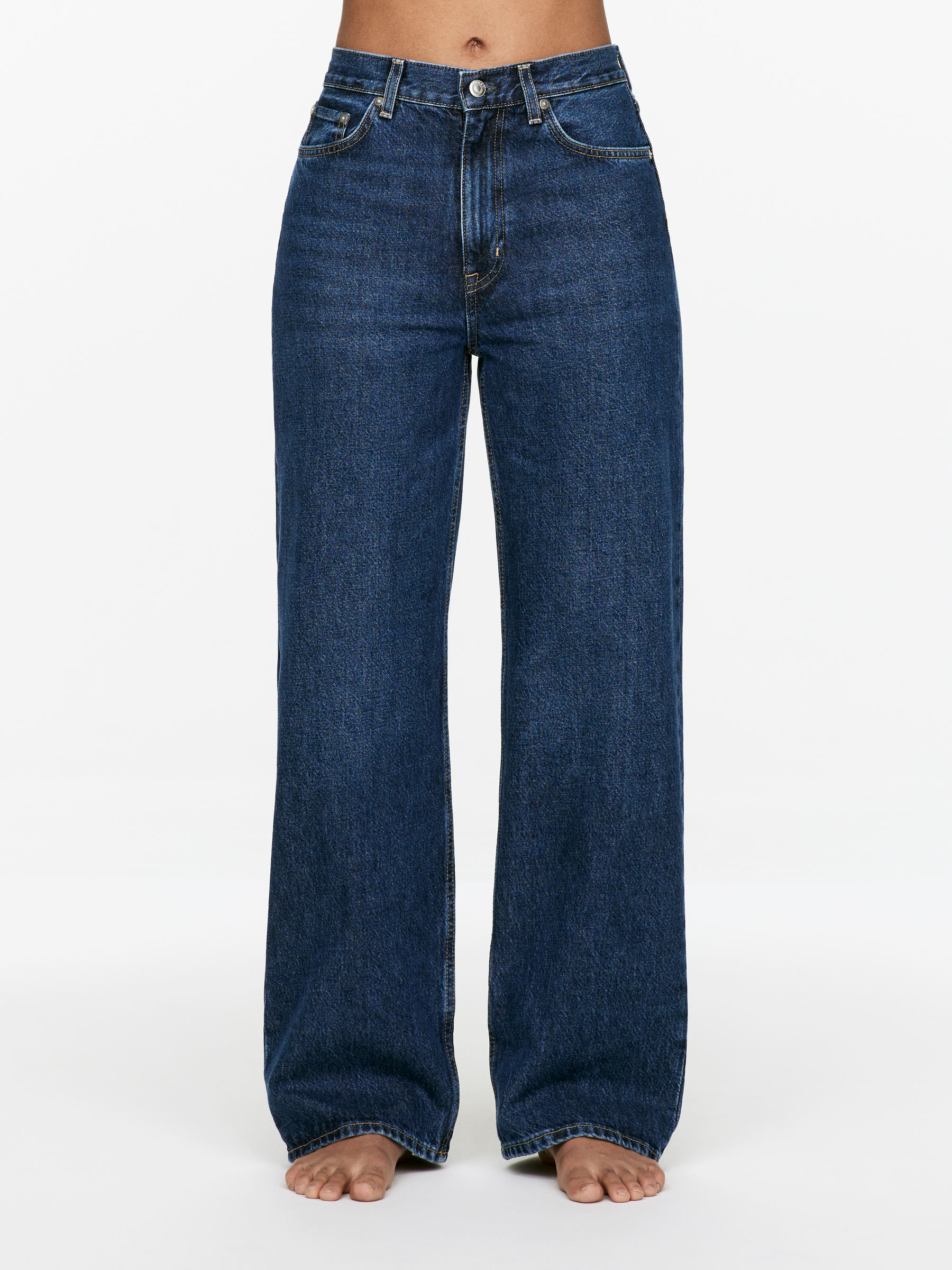 Coral Wide Jeans – Dark Blue – Women – Arket Gb