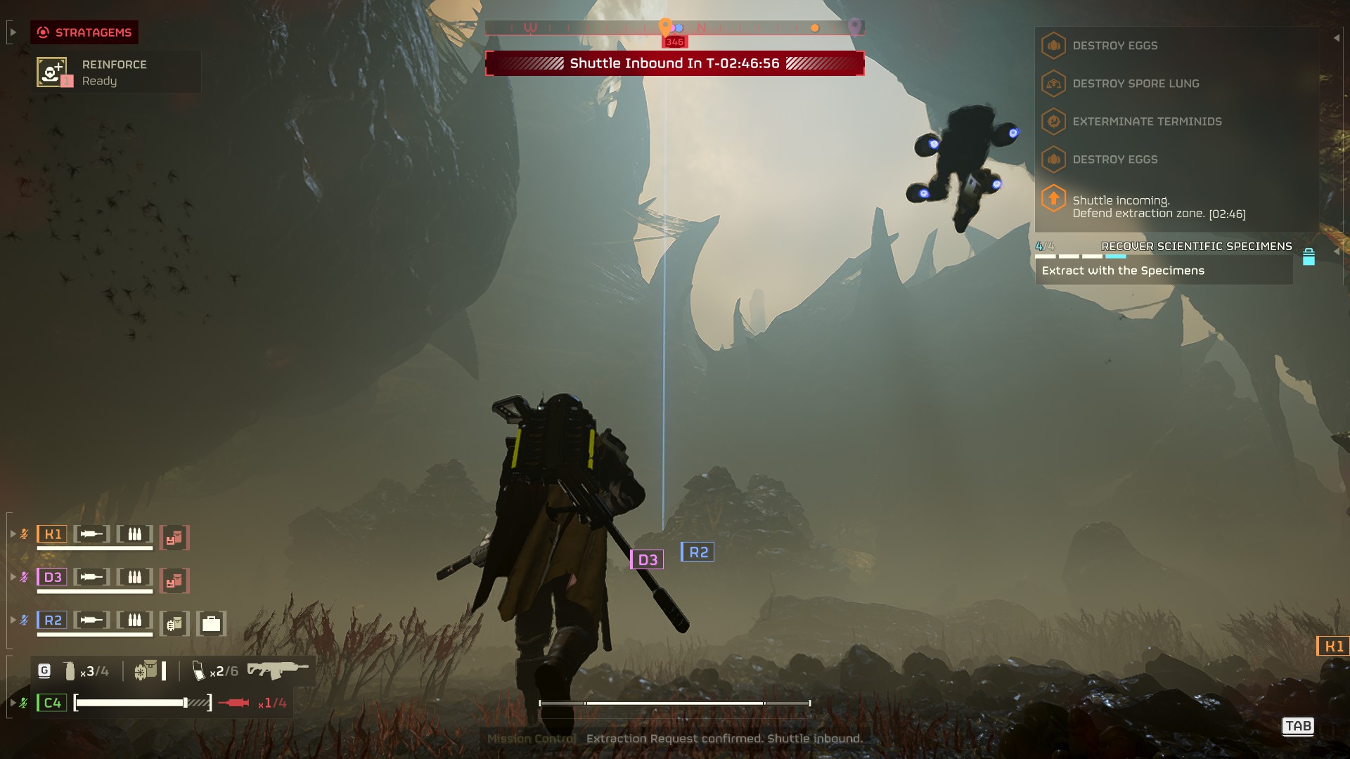 Assorted screenshots showing the desolate, infested hive worlds of Helldivers 2's latest update.