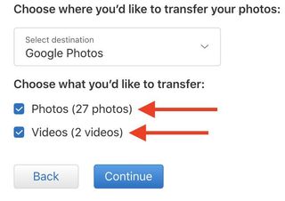 Transfer Icloud Photos Google Photos Step 5