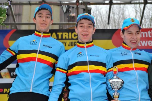 All all Belgian podium: Daniel Peeters, Laurens Sweeck, Diether Sweeck