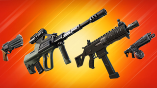 Selection of new and unvaulted Fortnite weapons