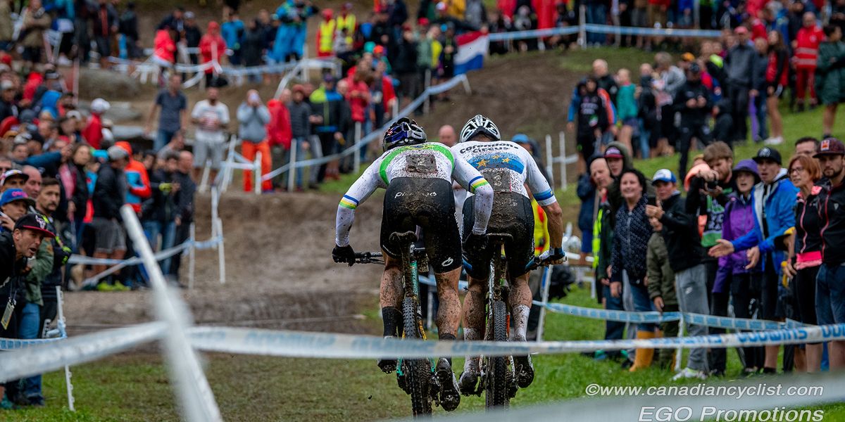 Henrique Avancini (Cannondale Factory Racing) and Mathieu van der Poel (Corendon-Circus)