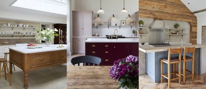 three country kitchen island ideas
