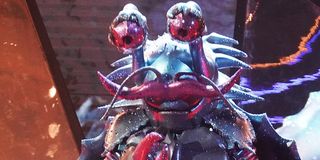The Crab looking down The Masked Singer Fox