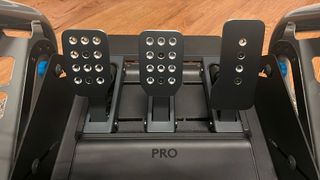 Logitech G Pro Racing Wheel's pedals from the front