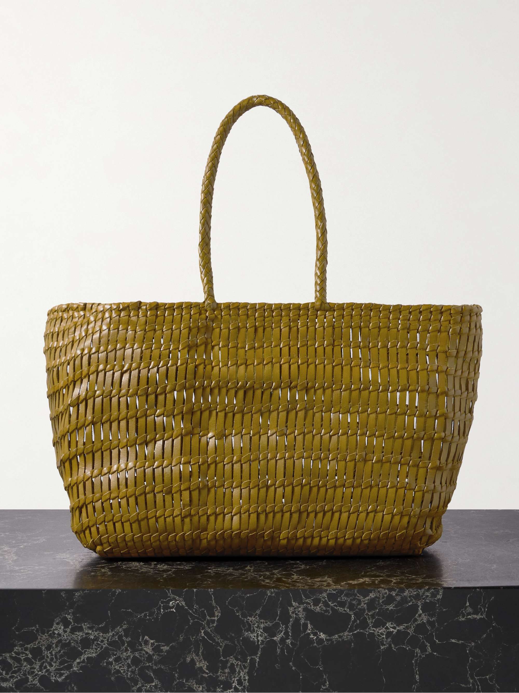 Terrafino Woven Leather Tote