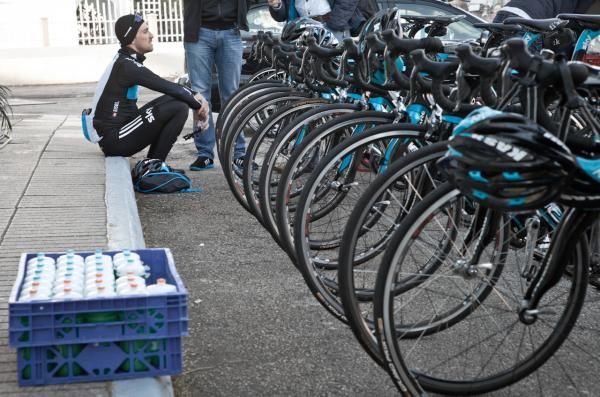 The Team Sky Pinarello bike